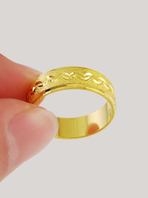 Yi Heng Da Men Delicate Wave Design 24K Gold Plated Copper Ring 2