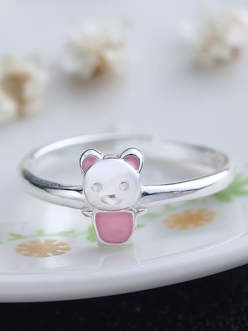 kwan Lovely Pink Glue Bear Opening Ring 1