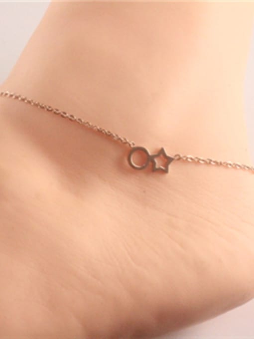 GROSE Hollow Star Round Personality Fashion Anklet 1