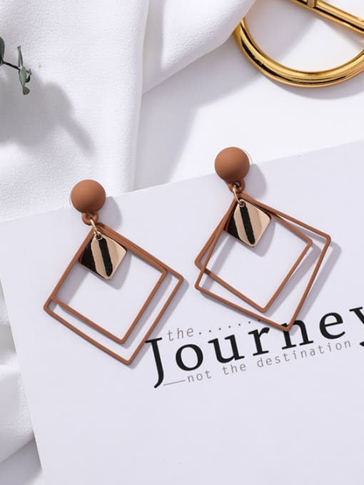K6317 Alloy With Smooth  Simplistic Geometric Stud Earrings
