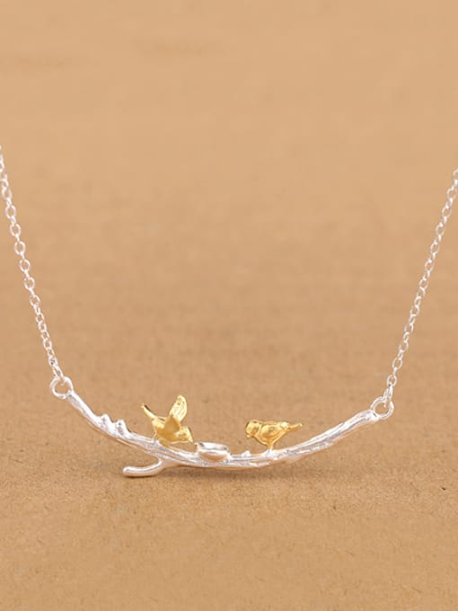 Peng Yuan Personalized Little Birds Branch Necklace