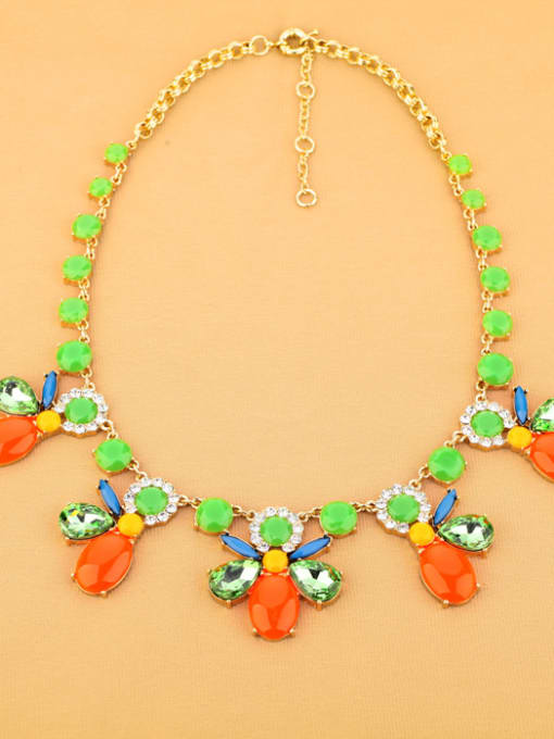 KM Wedding Party  Flower Women Necklace 2