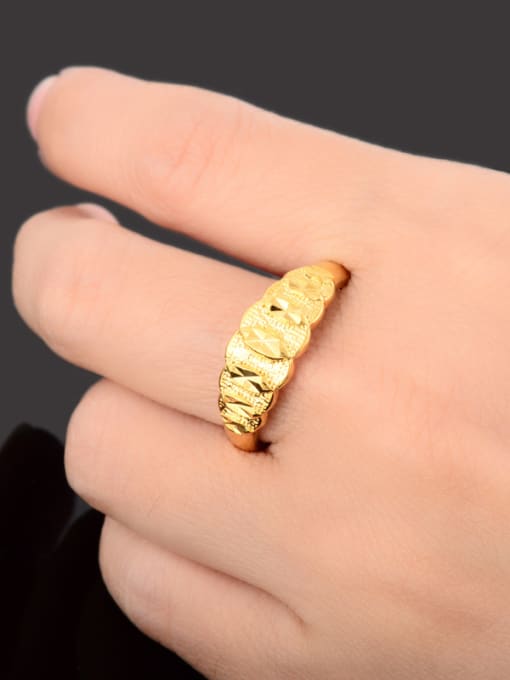 Yi Heng Da Exquisite 24K Gold Plated Bowknot Shaped Copper Ring 2