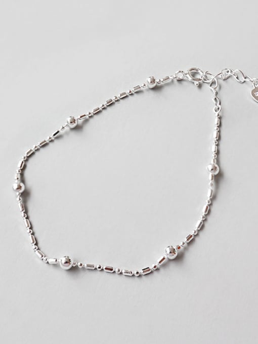 DAKA 925 Sterling Silver With Classic beads Round Bracelets