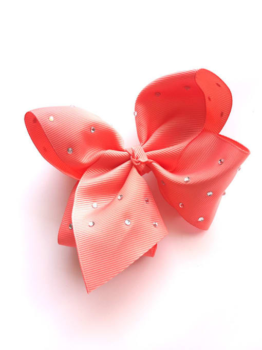 Light Orange Hairpin Bow Hair Band