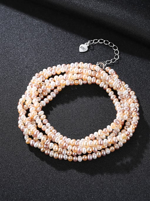 CCUI Classic natural pearl mixed coloured Necklace 0