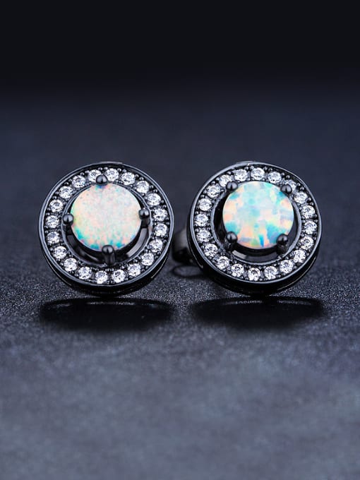 UNIENO Round-shaped stud Earring