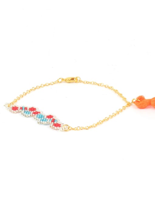 HB546-I Western Style Handmade Alloy Tassel Bracelet