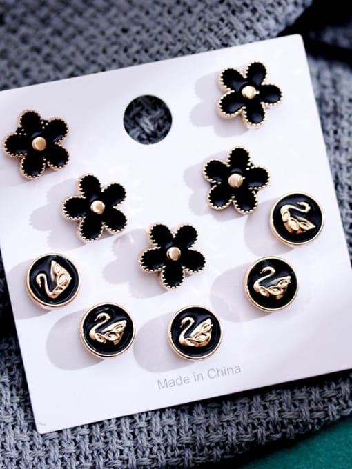 E Alloy With Gold Plated Trendy Flower Lapel Pins/Button Brooch
