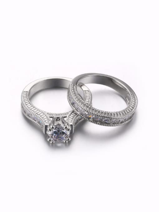 ZK Wedding Luxury Unisex Western Style Ring 1