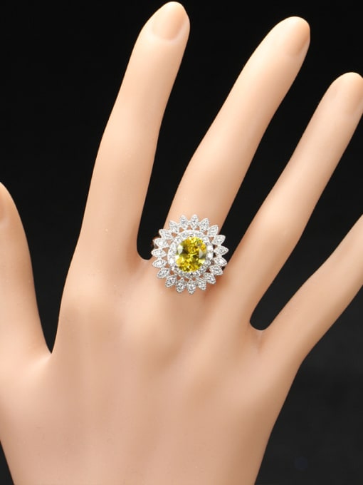 L.WIN Party Accessories Flower Shaped Zircons Ring 1