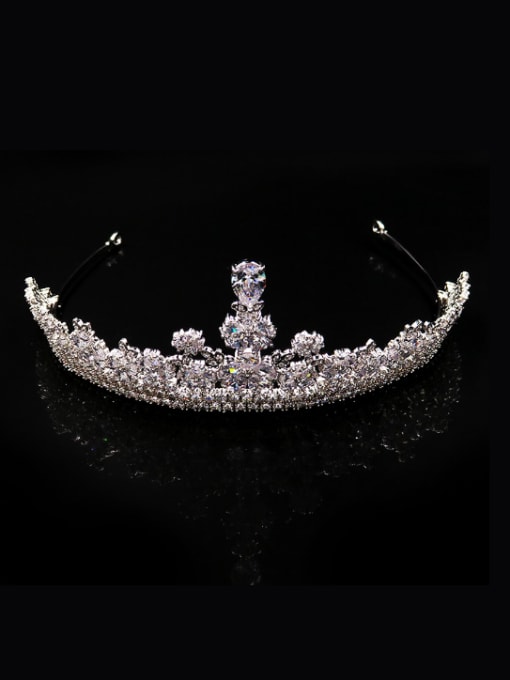 Cong Love Special High Quality White Zircons Copper Material Hair Accessories