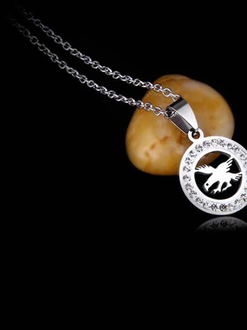 10 Eagle Stainless Steel With Fashion Round Necklaces