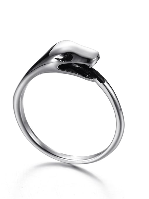 CONG Unisex Fashionable Snake Shaped Stainless Steel Ring 2