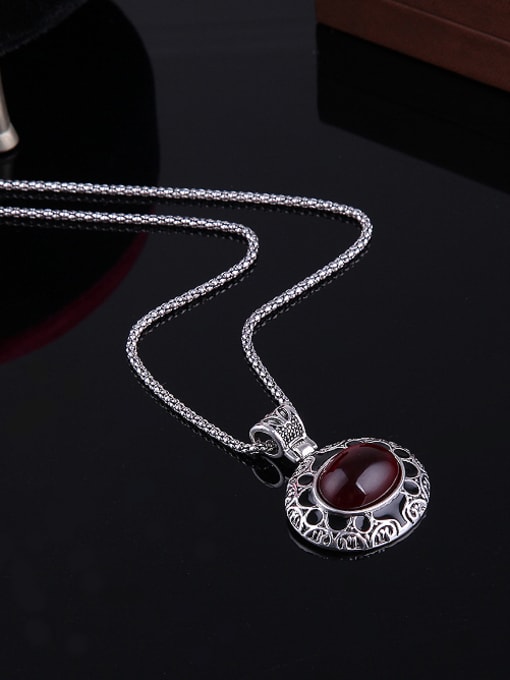 BESTIE 2018 2018 2018 Alloy Antique Silver Plated Vintage style Artificial Stones Oval-shaped Three Pieces Jewelry Set 2