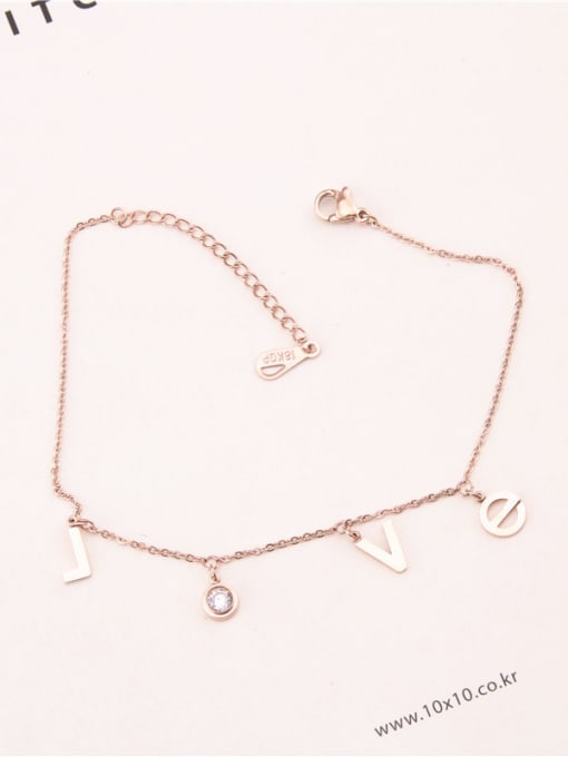 GROSE Love Letter Accessories Simple Anklet 1