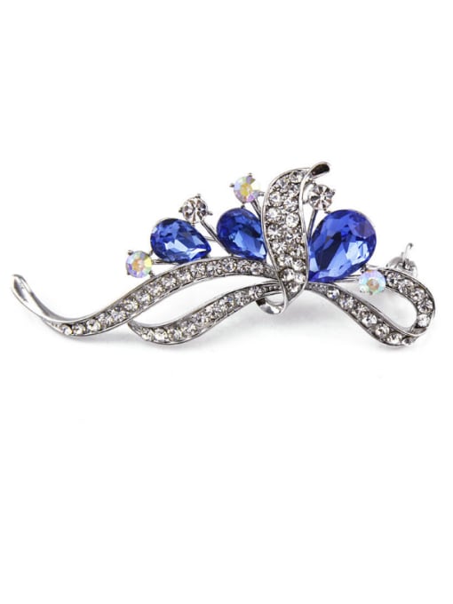 Inboe 2018 2018 Platinum Plated Crystals Brooch 4