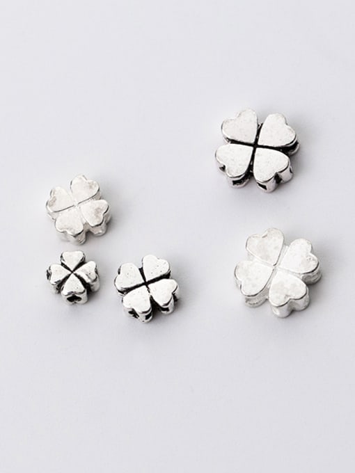 FAN 925 Sterling Silver With Silver Plated Classic leaf Bails