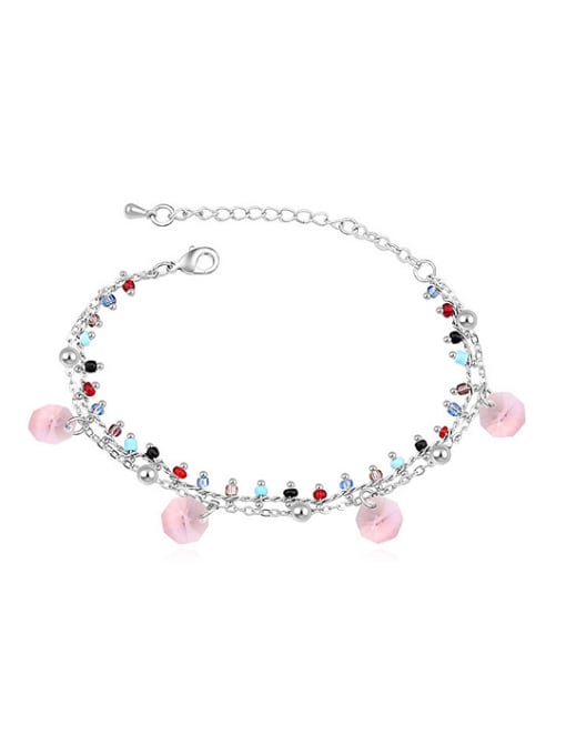 pink Fashion Little austrian Crystals Alloy Bracelet