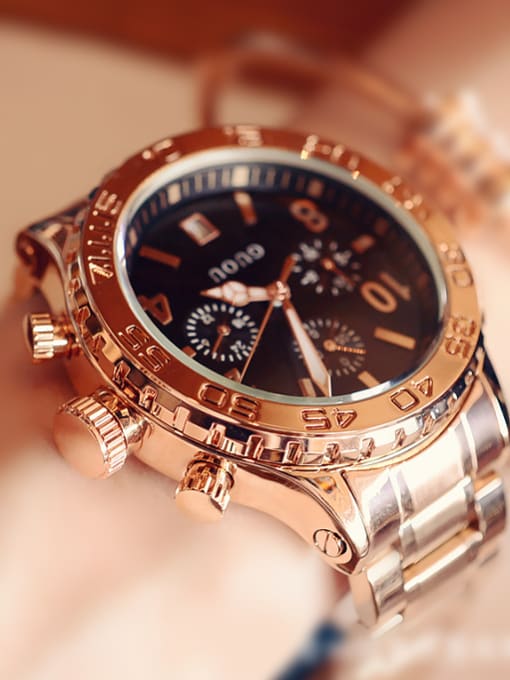 GUOU Watches GUOU Brand Luxury Chronograph Unisex Watch 1