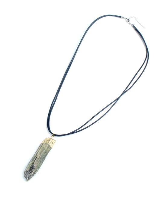 HN1874-A Irregular Crystal Pendant Western Necklace