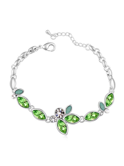 green Fashion Marquise Cubic austrian Crystals Alloy Bracelet