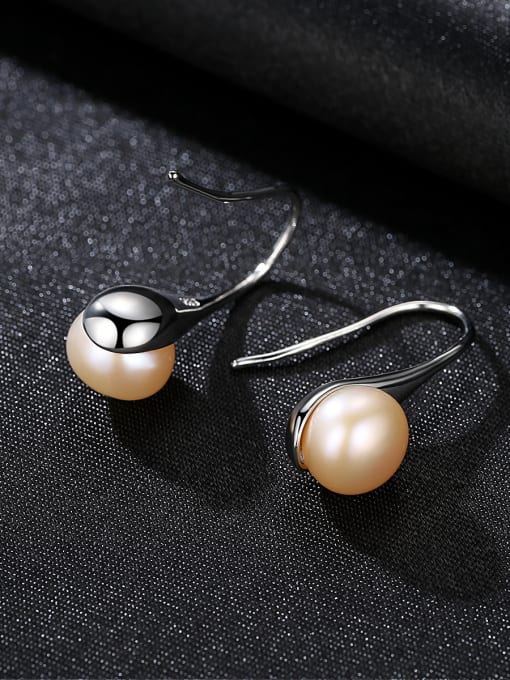 CCUI Pure silver 8-8.5mm Natural Pearl Earrings 2