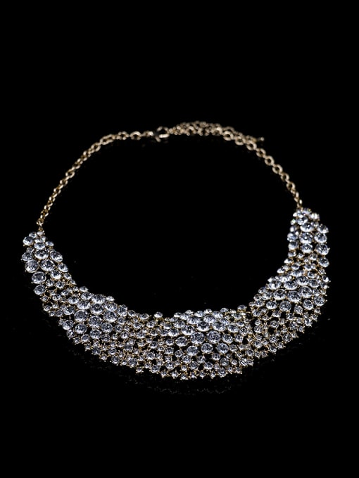 Lan Fu Cubic Glass Rhinestones Two Pieces Jewelry Set 1