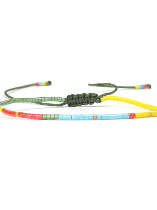 HB619-F Hot Selling Colorful Women Woven Rope Bracelet