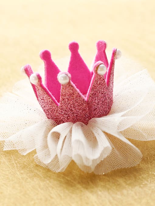 Pink Crown Princess Hair with mini hat