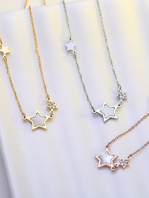 XIN DAI Small Star Shell Clavicle Necklace 2