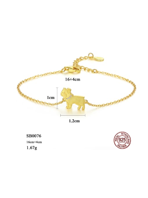 CCUI Sterling silver cute puppy bracelet 4
