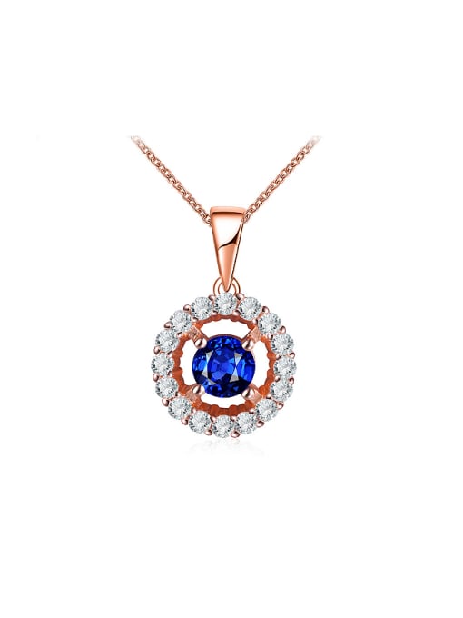 Ronaldo Charming Round Shaped Zircon Women Necklace