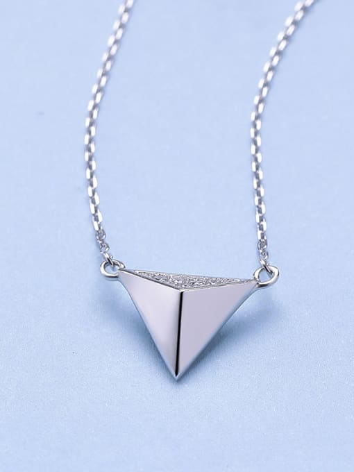 One Silver 2018 Triangle Shaped Necklace 0