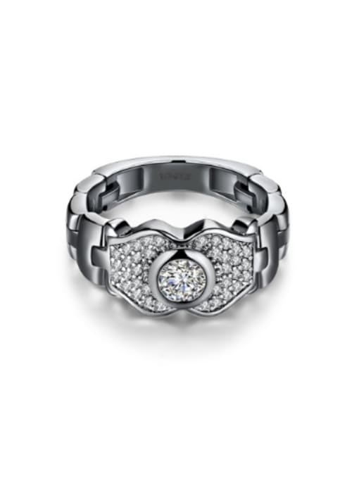 OUXI Fashion Personalized Zircon Rhinestones Ring 3