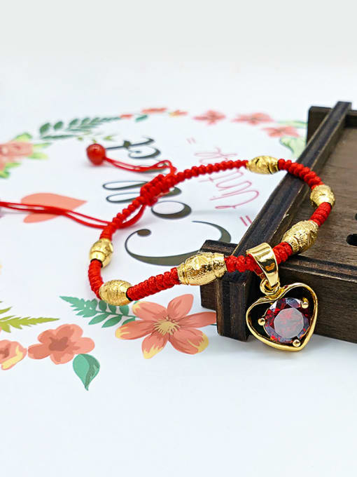 Neayou Women Exquisite Red Rope Bracelet