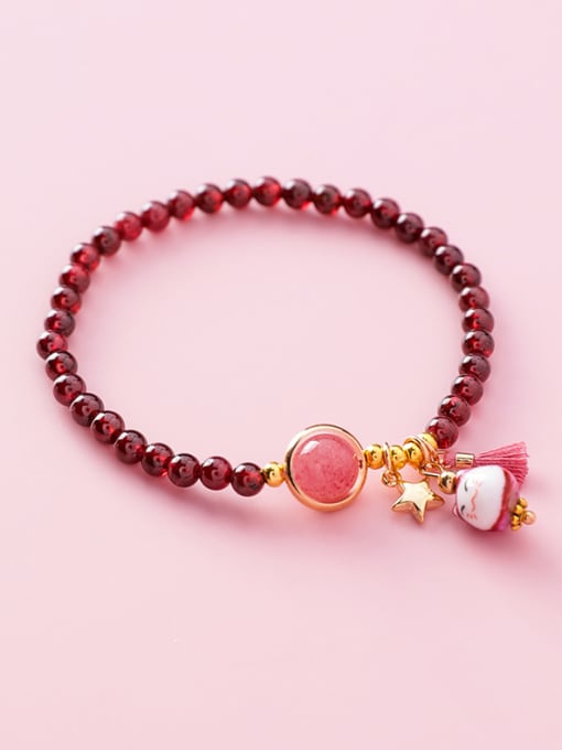 10627E beads (brown red) Alloy With 18k Gold Plated Bohemia Charm Bracelets