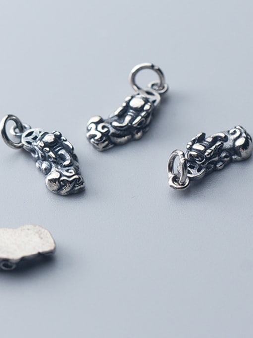 FAN 925 Sterling Silver With Antique Silver Plated Vintage Animal Charms 1