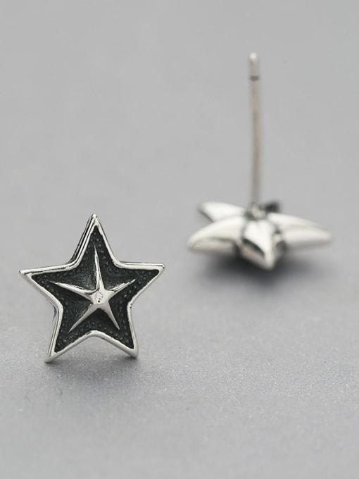 One Silver Vintage Style Star Shaped cuff earring 0