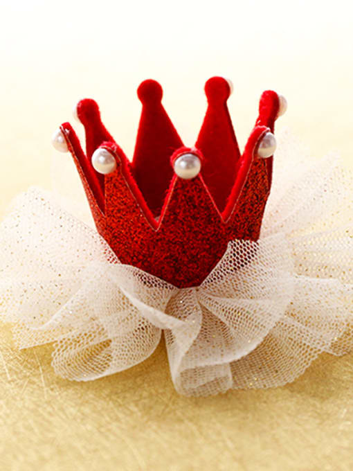 Red Crown Princess Hair with mini hat