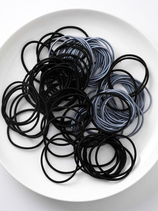 H blue black (large circle) Simple Small Circle Fine  High Elasticity  Hair Ropes