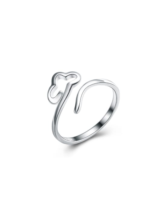 kwan Creative Lucky Cloud Silver Opening Ring 0