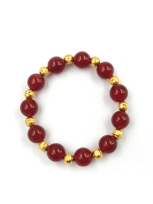 Red Women Elegant Red Carnelian Stone Bracelet