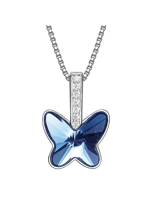 CEIDAI S925 Silver Butterfly-shaped Necklace 0