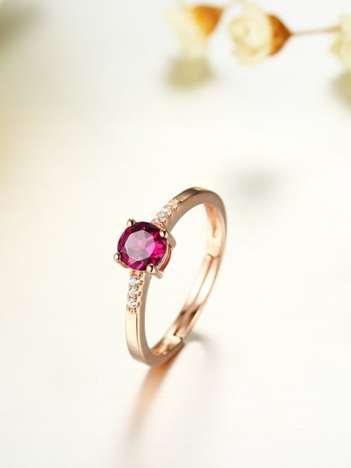 Deli Fashion Garnet Gemstone Ring 1