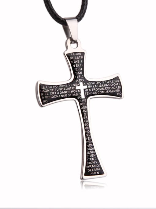 Steel Stainless Steel With trendy Cross Necklaces