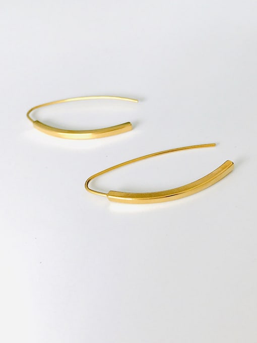 LI MUMU Stainless Steel With IP Gold Plated Fashion Stud Earrings 0