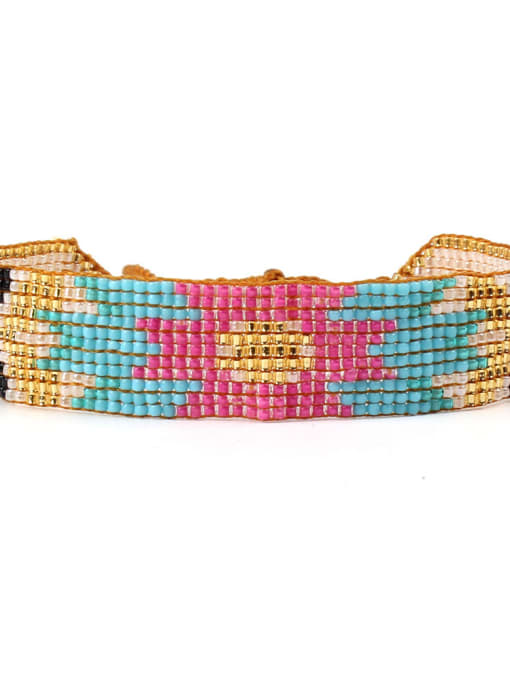 B6034-B Retro Style Woven Colorful Accessories Bracelet