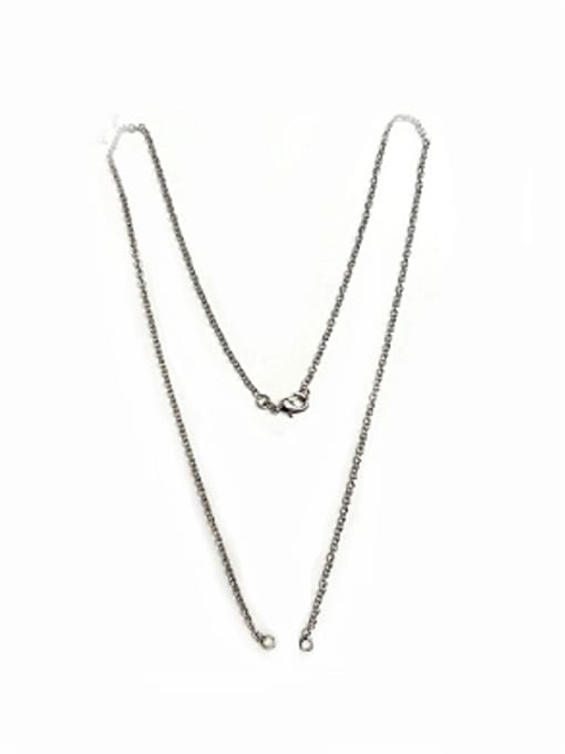 Silver Simple Copper Bracelet Necklace Box Chain