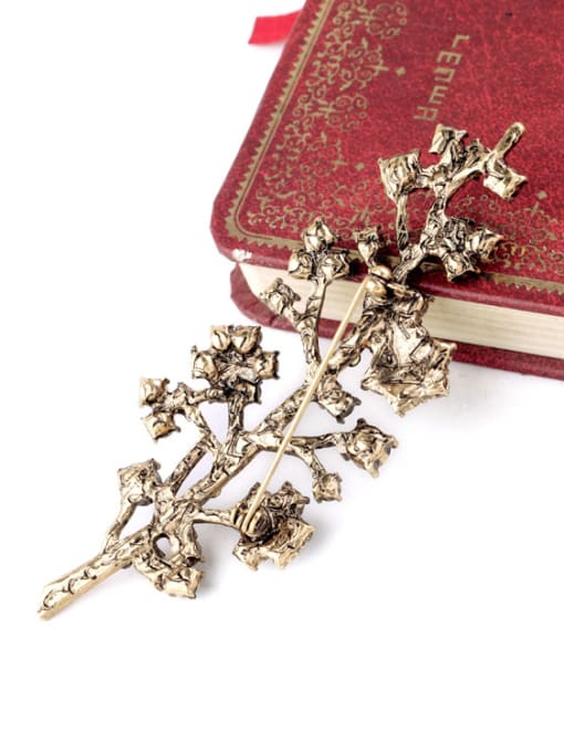 KM Lovely Rhinestones Branches Shaped Alloy Brooch 2